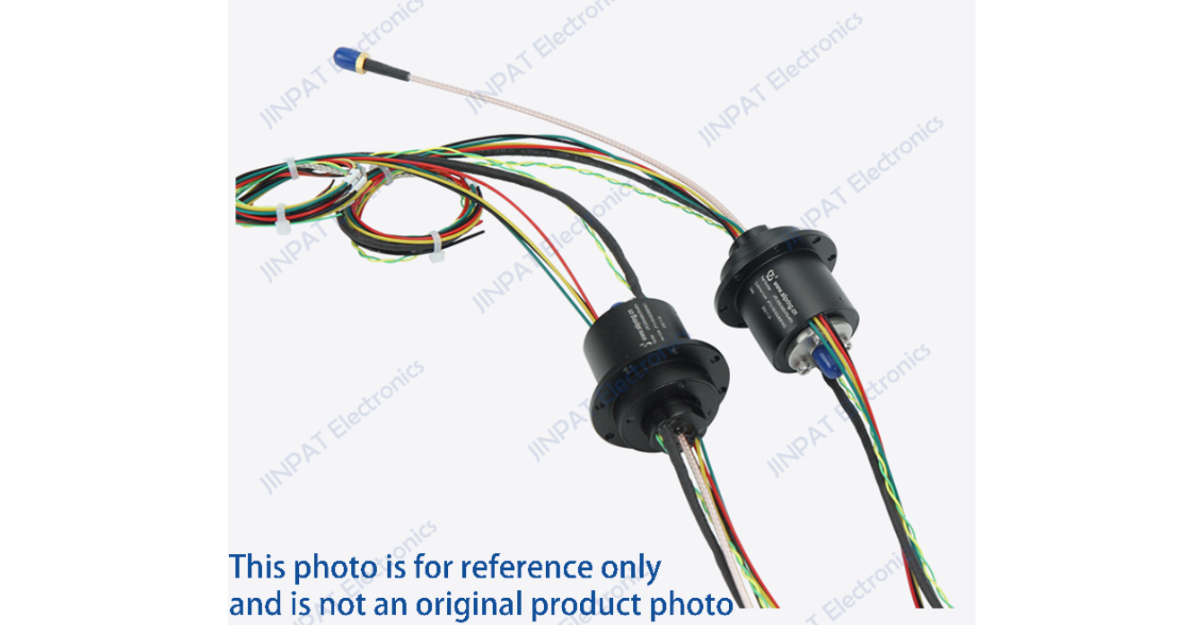 12-way 2A, 10-way 5A Capsule Slip Rings Integrated 1-wayHDMI and 1-way  Gigabit Ethernet， 1-wayAnalog Signal